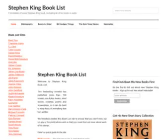 Stephenkingbooklist.com(Stephen King Book List) Screenshot