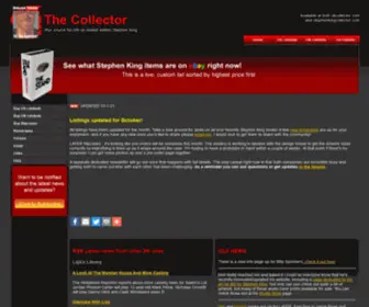 Stephenkingcollector.com(The Collector) Screenshot