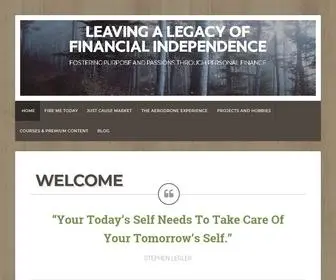 Stephenlegler.com(Leaving a Legacy of Financial Independence) Screenshot