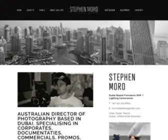 Stephenmoro.com(Freelance Dop Cameraman and Camera Crew in Dubai) Screenshot