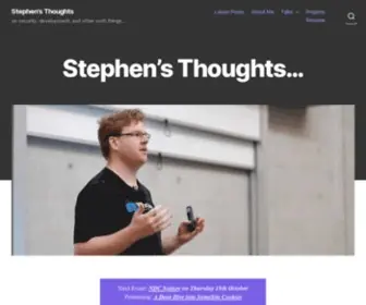 Stephenreescarter.net(Stephen's Thoughts on security) Screenshot