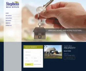 Stephensandassoc.com(Stephens Real Estate) Screenshot