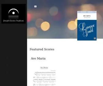 Stephensmusic.com(Joseph Gentry Stephens) Screenshot