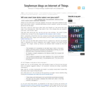 Stephensonstrategies.com(Internet of Things blog (IoT)) Screenshot