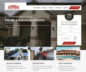 Stephensroofing.net(Stephensroofing) Screenshot