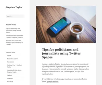 Stephentaylor.ca(Stephen Taylor) Screenshot