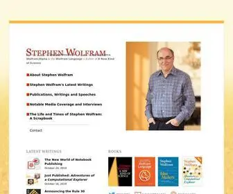 Stephenwolfram.com(Official website of Stephen Wolfram) Screenshot