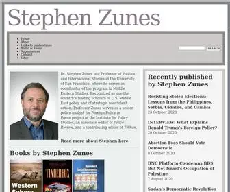 Stephenzunes.org(Stephen Zunes) Screenshot