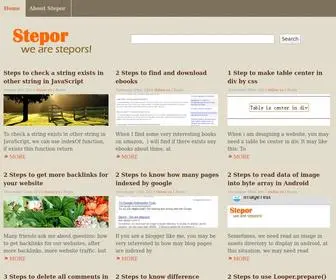 Stepor.com(We are stepors) Screenshot