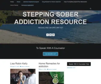 Steppingsober.com(Drug And Alcohol Addiction Treatment Program) Screenshot