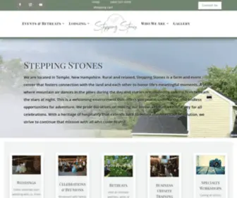 Steppingstoneseventcenter.com(Temple New Hampshire farm & event center with a heritage of hospitality) Screenshot