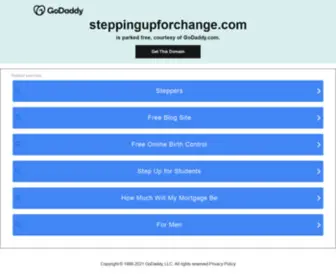 Steppingupforchange.com(Stepping Up for Change) Screenshot