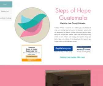 Stepsofhopeguatemala.org(Santa Maria de Jesus Guatemala Christian Mission) Screenshot