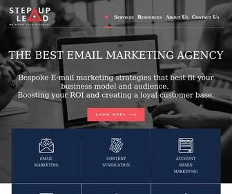 Stepuplead.com(B2B Marketing Company) Screenshot