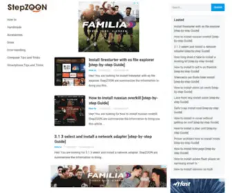Stepzoon.com(Step-by-Step Guide an Anything) Screenshot