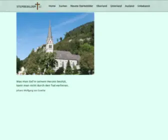 Sterbebilder.li(Sterbebilder Liechtenstein und Ausland) Screenshot