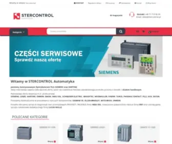 Stercontrol.pl(Sprzedaż komponentów automatyki przemysłowej) Screenshot