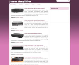 Stereo-Amplifier.net(Home Stereo Amplifier) Screenshot