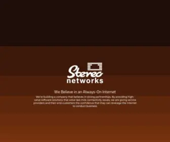 Stereonetworks.com(Stereo Networks) Screenshot