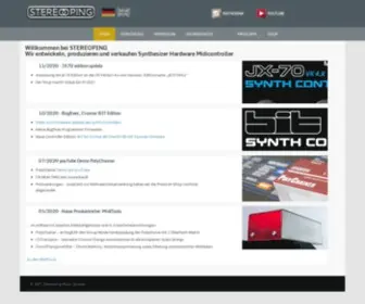 Stereoping.com(Products for musicians) Screenshot
