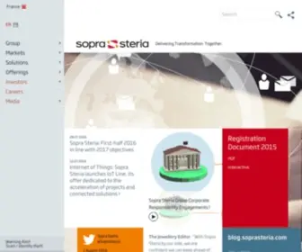 Steria.com(Steria delivers IT enabled business services) Screenshot