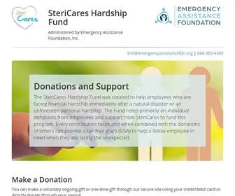 Stericaresfund.org(SteriCares Hardship Fund) Screenshot