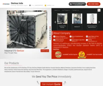Sterilesafequip.in(Sterimac India) Screenshot