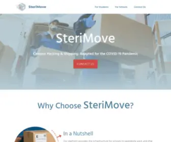 Sterimove.com(Campus Packing & Shipping Adapted for COVID) Screenshot