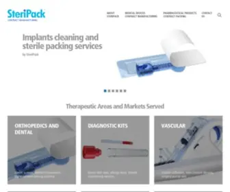 Steripackgroup.com(Sterile Medical Packaging & Contract Manufacturing) Screenshot