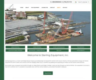 Sterlingequipment.com(Barge Rentals) Screenshot