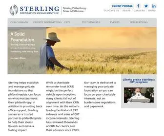 Sterlingfoundations.com(Making Philanthropy Make A Difference) Screenshot