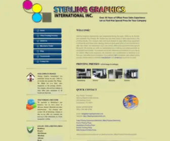 Sterlinggraphicsintl.com(Find Used Offset Printing Press Equipment) Screenshot