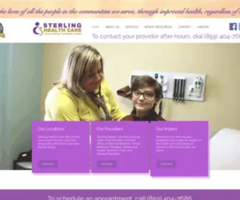 Sterlinghealthky.org(Sterling Health Care) Screenshot