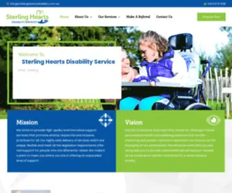 Sterlingheartsdisability.com.au(Sterling Hearts Disability Services Pty Ltd) Screenshot