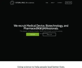 Sterlinglifesciences.com(Life Sciences Search) Screenshot