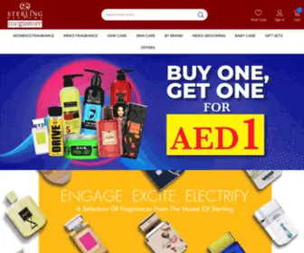 SterlingmegaStore.ae(Brands men's and women's perfumes for sale in UAE) Screenshot