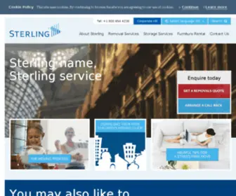 Sterlingmovers.com(Moving home) Screenshot