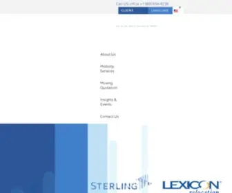 Sterlingrelocation.com(International Employee Relocation Services Company) Screenshot