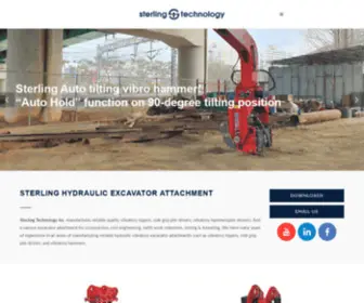 Sterlingripper.com(Side grip pile driver) Screenshot