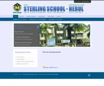 Sterlingschoolnerul.org(NCRD's Sterling School Nerul) Screenshot