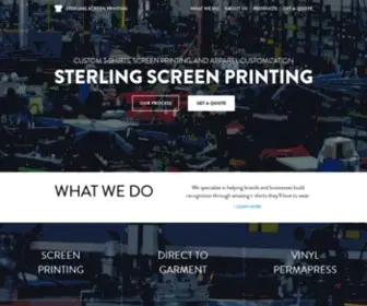 Sterlingscreenprinting.ca(Sterling Screen Printing) Screenshot