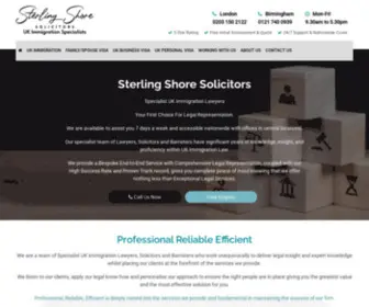 Sterlingshore.co.uk(Sterling Shore Solicitors) Screenshot