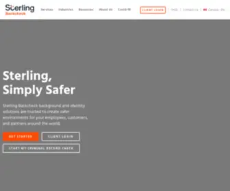 Sterlingtesting.com(Pre Employment Background Check) Screenshot