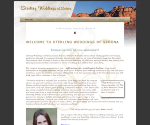 Sterlingweddings.com(Sedona Officiant) Screenshot