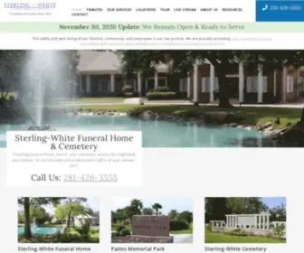 Sterlingwhite.com(Sterling-White Funeral Home & Cemetery. Our compassionate staff) Screenshot