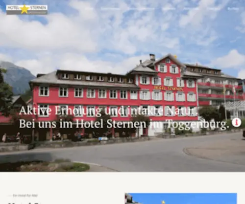 Sternen.biz(Hotel Sternen Unterwasser) Screenshot