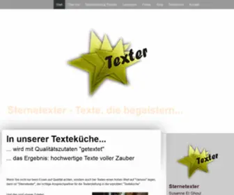 Sternetexter.de(Qualitative Texte vom Sternetexter) Screenshot