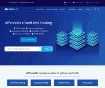 Sternhost.com(Cheap High Performance SSD Web Hosting in Nigeria) Screenshot