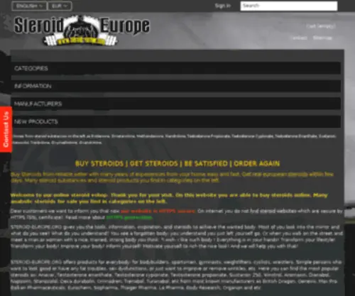 Steroid-Europe.org(Steroid Europe) Screenshot