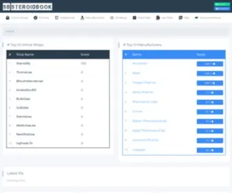 Steroidbook.com(Reliable Anabolic Steroid Reviews from users) Screenshot